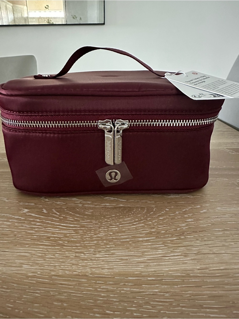 lululemon athletica Burgundy Travel Toiletry Case NWT